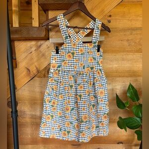 Sunflower overall dress 🌾